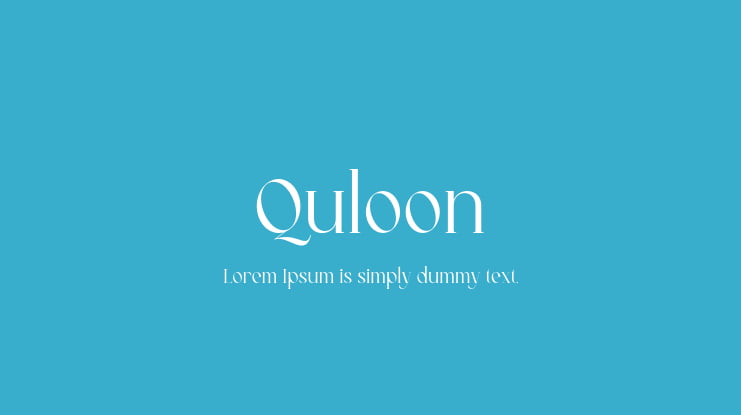 Quloon Font