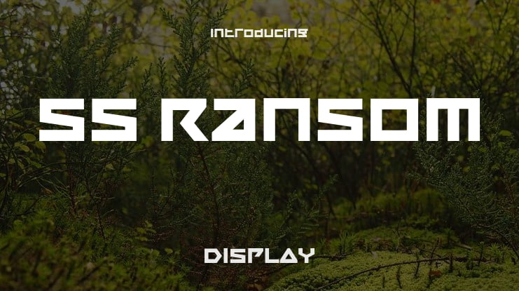 SS Ransom Font