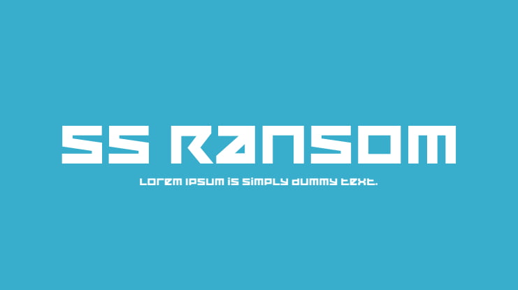 SS Ransom Font