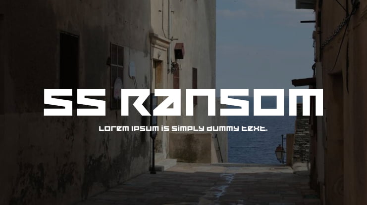 SS Ransom Font