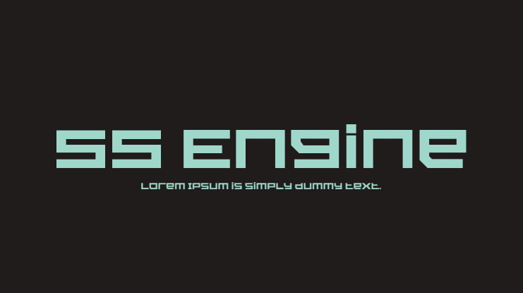 SS Engine Font