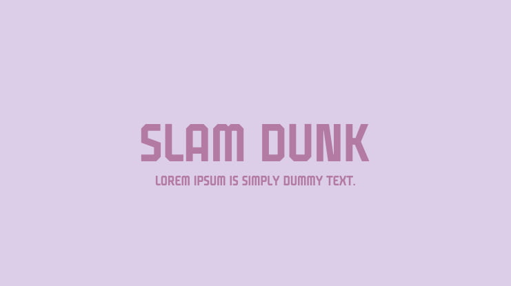 Slam Dunk Font