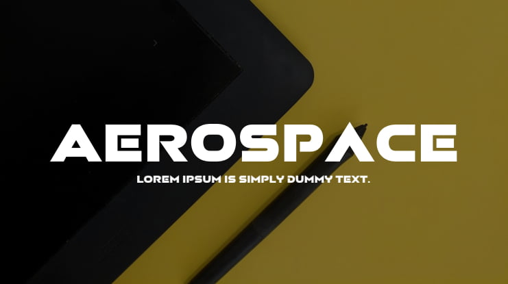 Aerospace Font