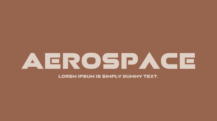 Aerospace Font