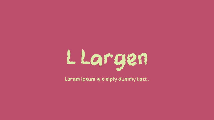 L Largen Font