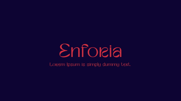 Enforia Font