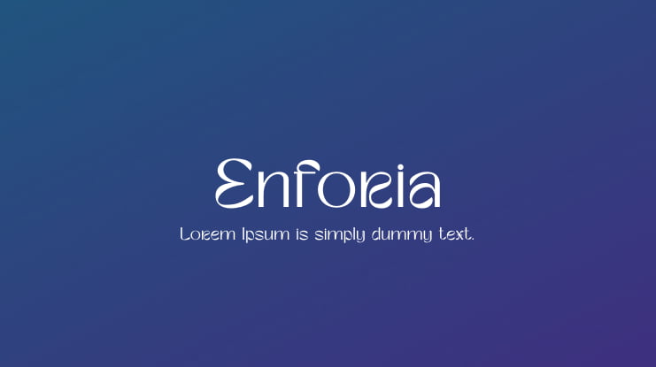 Enforia Font