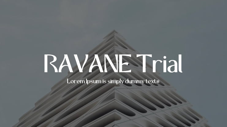 RAVANE Trial Font