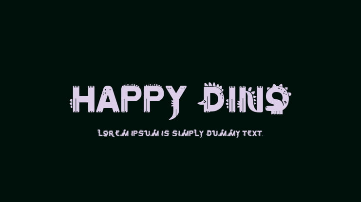 Happy Dino Font Family