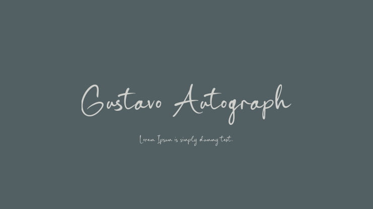 Gustavo Autograph Font