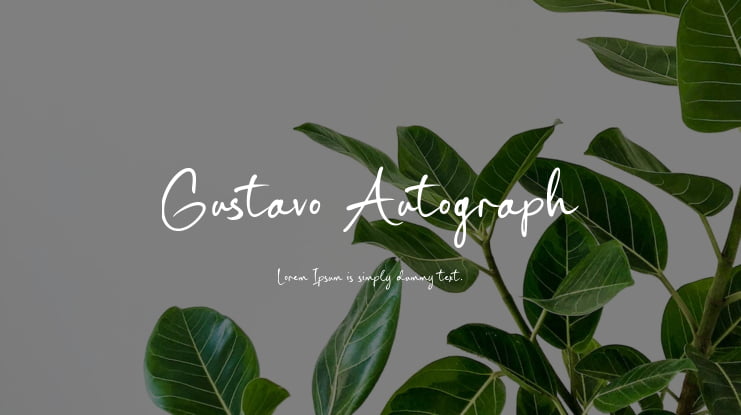 Gustavo Autograph Font