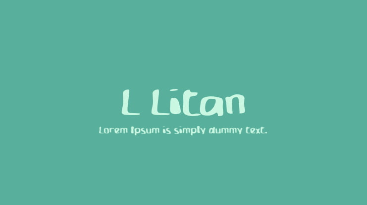 L Litan Font