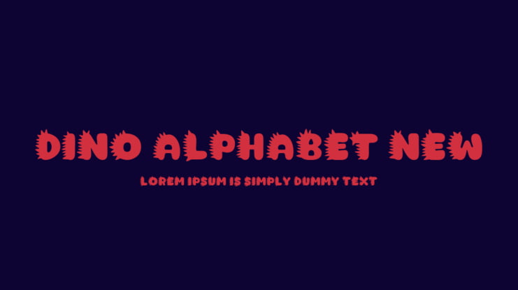 Dino Alphabet New Font Family