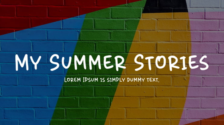 My Summer Stories Font Family