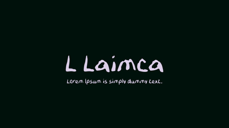 L Laimca Font