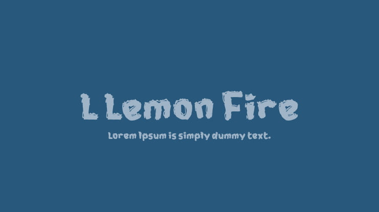 L Lemon Fire Font