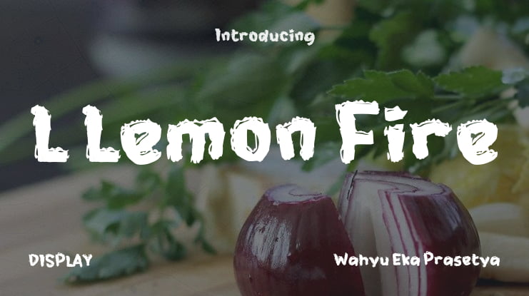 L Lemon Fire Font