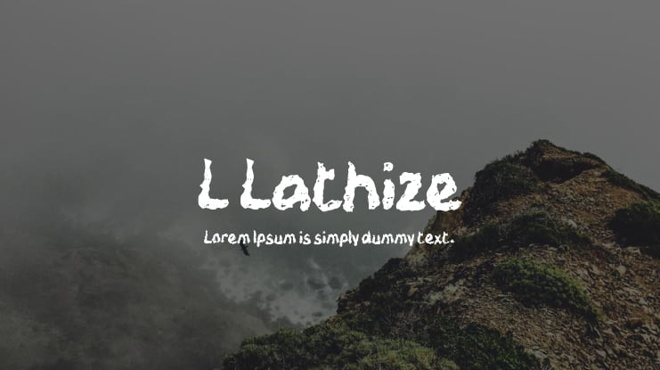 L Lathize Font