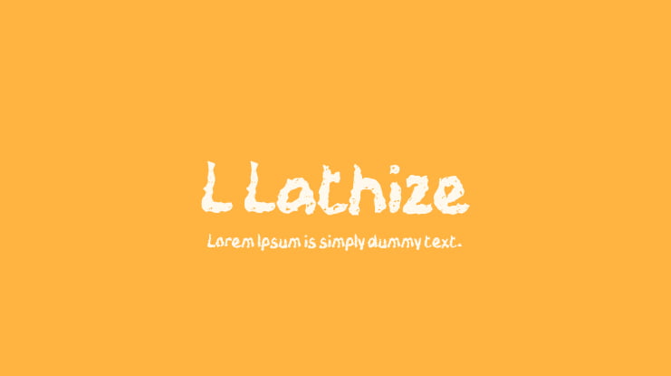 L Lathize Font