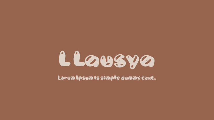 L Lausya Font