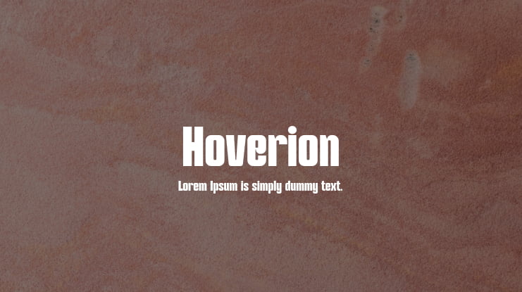 Hoverion Font