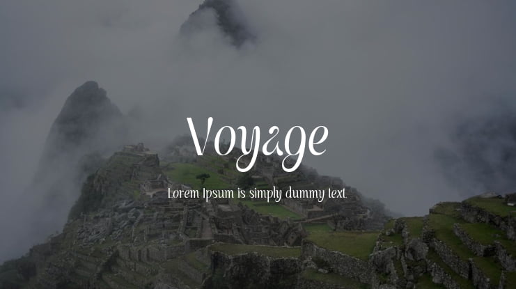 Voyage Font