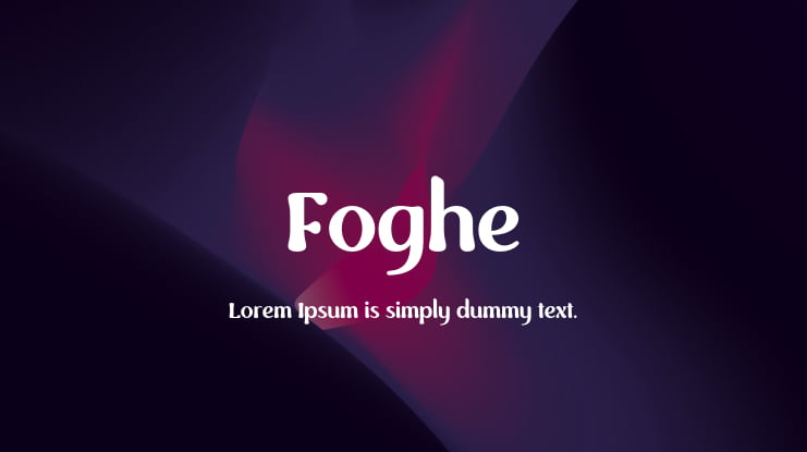 Foghe Font