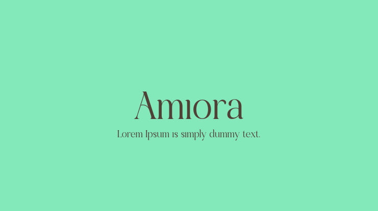 Amiora Font