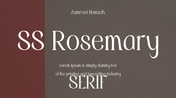 SS Rosemary Font