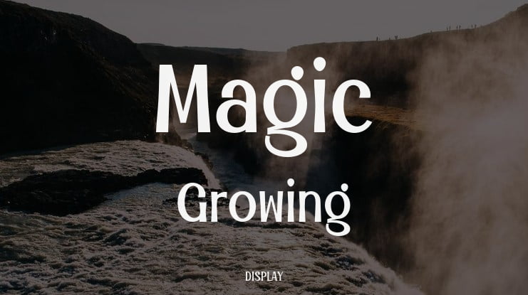 Magic Growing Font