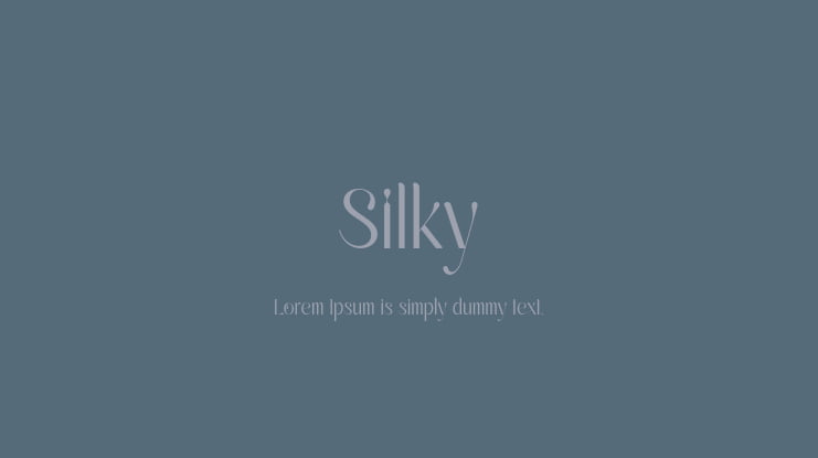 Silky Font