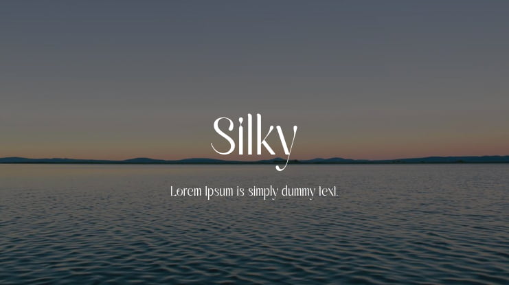 Silky Font