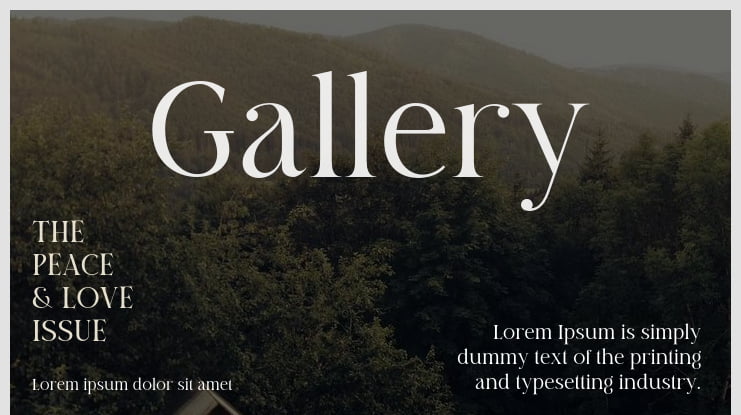 Gallery Font