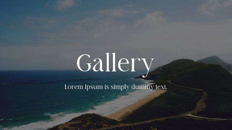 Gallery Font