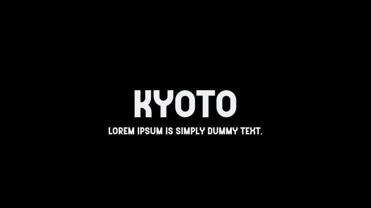 Kyoto Font