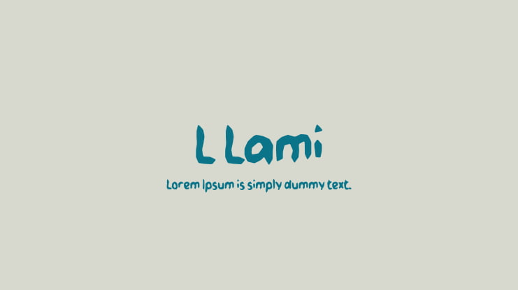 L Lami Font