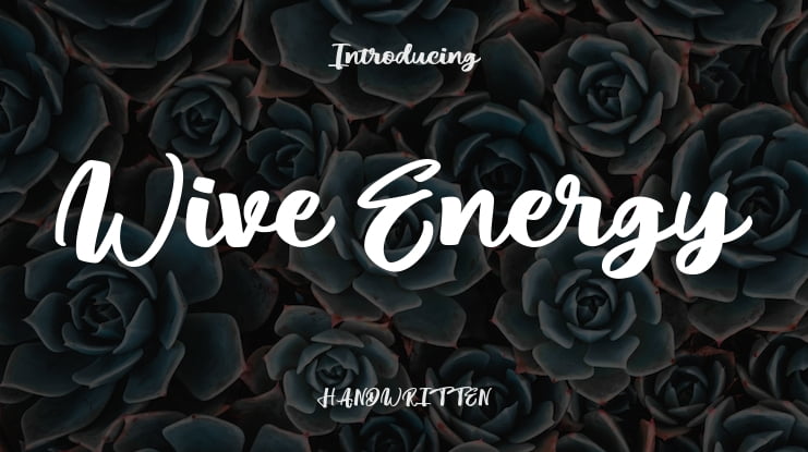 Wive Energy Font