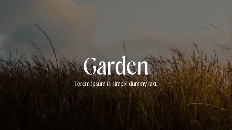 Garden Font