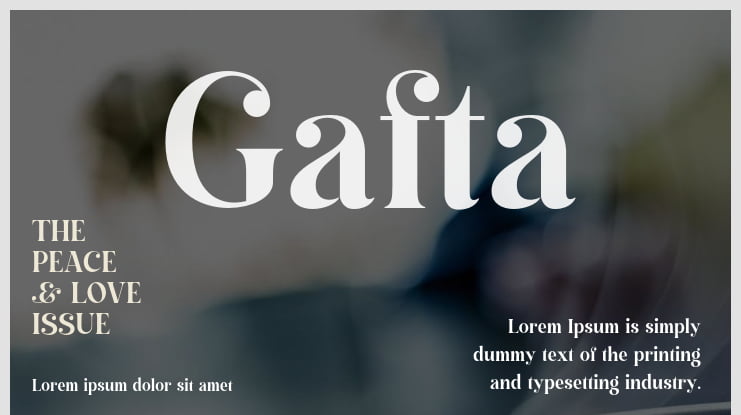 Gafta Font