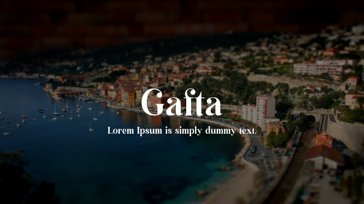 Gafta Font