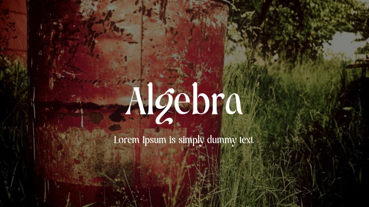 Algebra Font