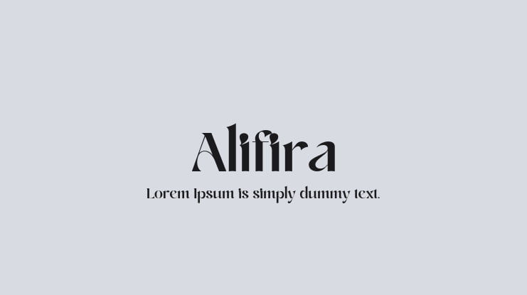 Alifira Font