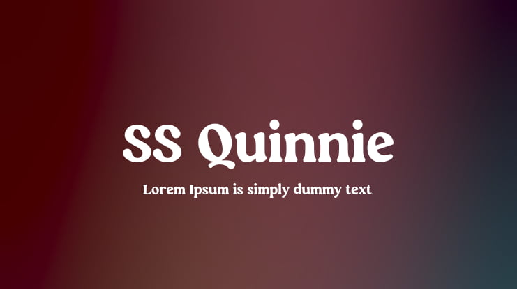 SS Quinnie Font