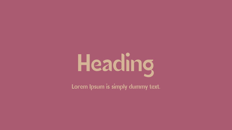 Heading Font