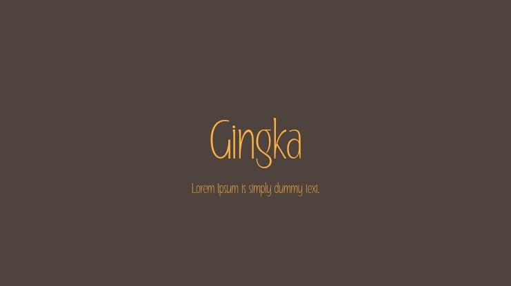 Gingka Font