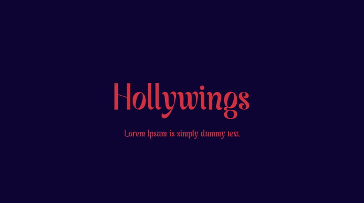 Hollywings Font