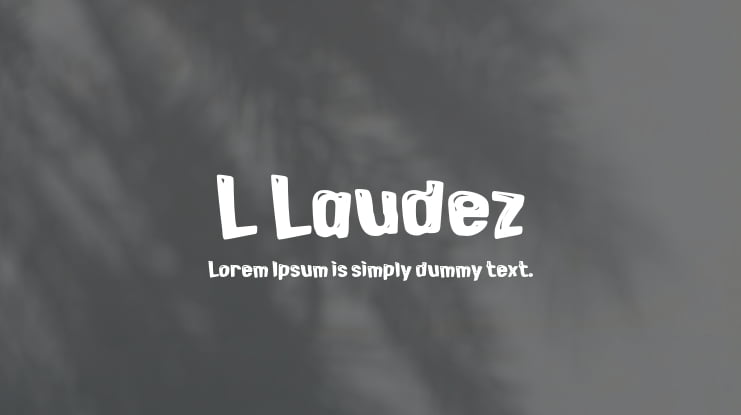 L Laudez Font