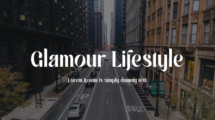 Glamour Lifestyle Font