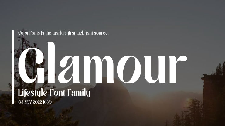 Glamour Lifestyle Font