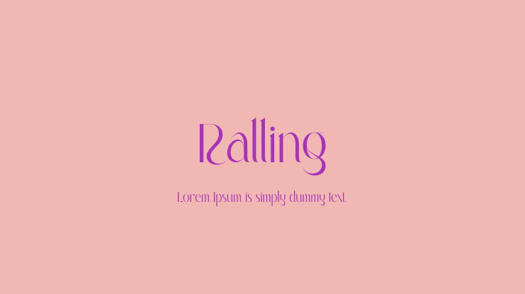 Ralling Font